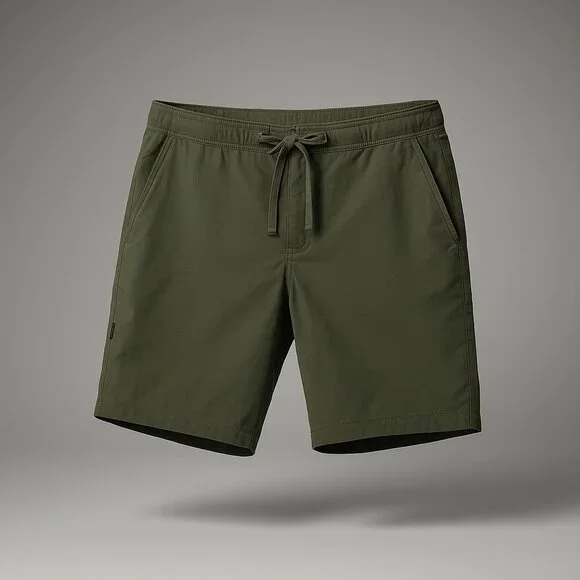PrAna Double Peak E-Waist Shorts Men's XXL 8" Inseam Cargo Green Ripstop UPF 50+ - Picture 11 of 16